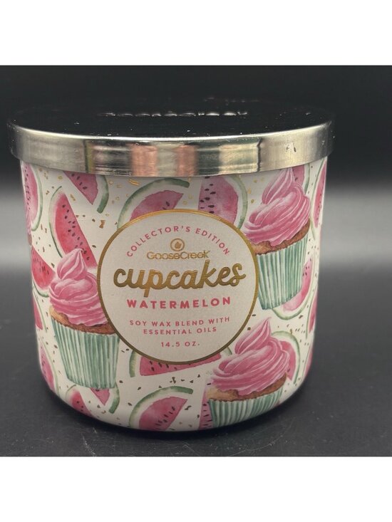 Goose Creek Candle Co. Other - Goose Creek Watermelon Cupcakes 3 Wick Candle 14.5 oz Fruity Gourmand Bakery